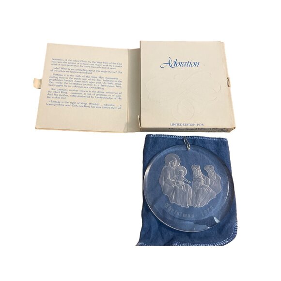 Vtg 1978 Ball Limited Edition A Medley Of Carols Adoration Christmas Ornament - Picture 2 of 3